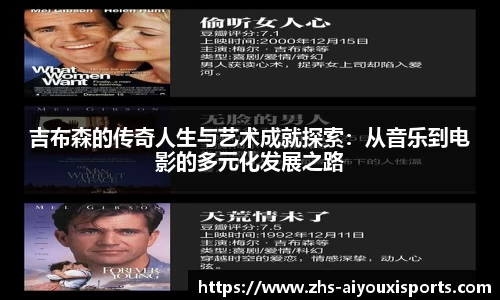 吉布森的传奇人生与艺术成就探索：从音乐到电影的多元化发展之路